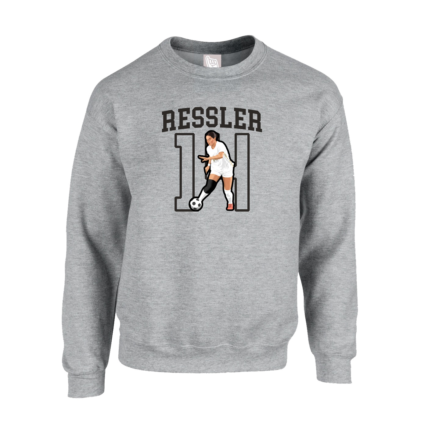 Fleece Crew — Shirsey in Grey