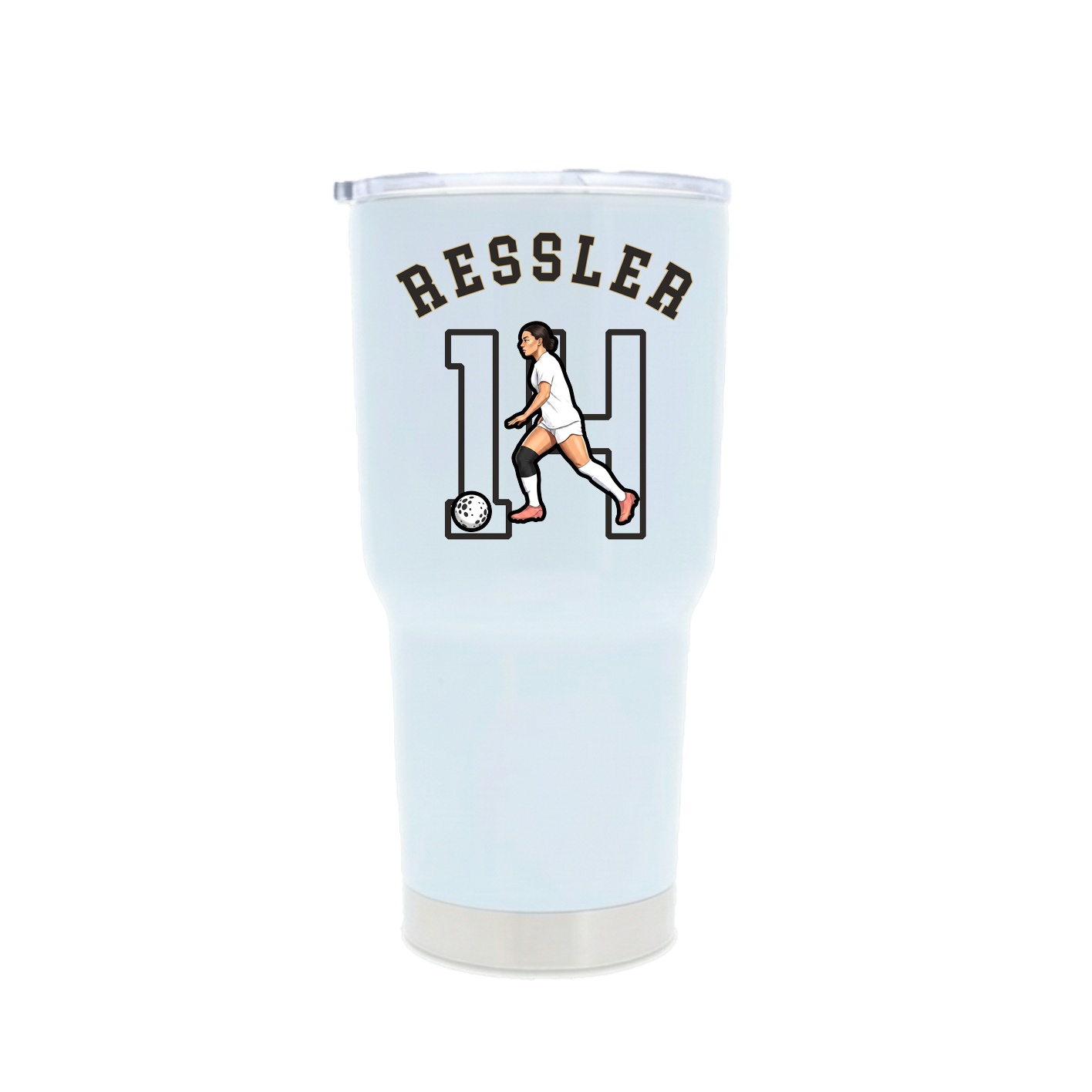 30oz Stainless Steel Tumbler — Shirsey Arch in White