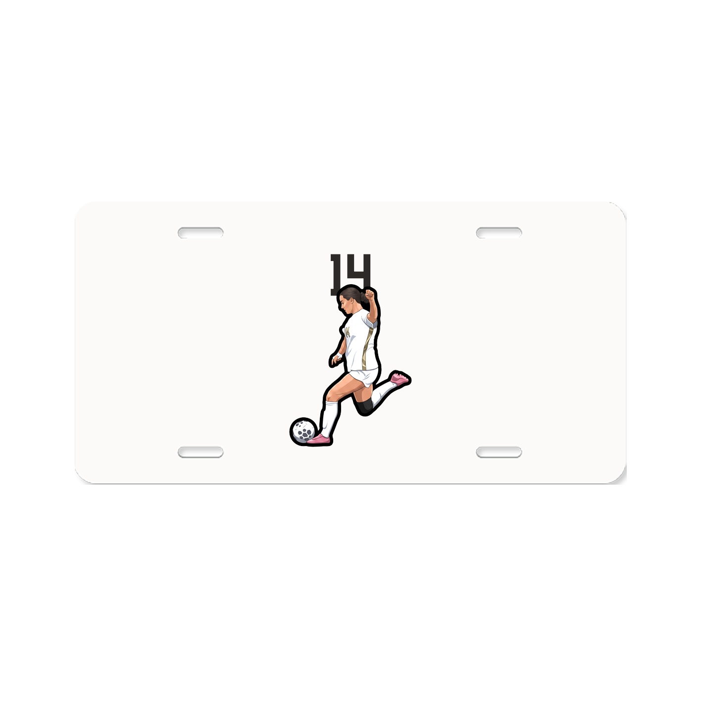 License Plate — Number Top in Classic