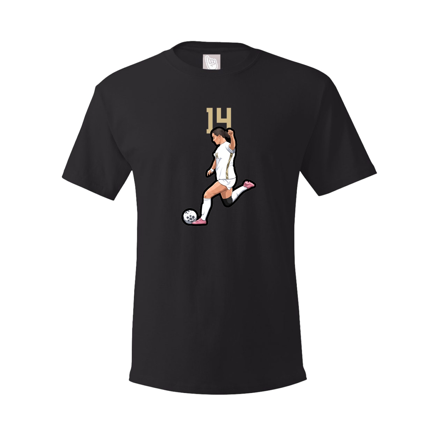 Youth Tee — Number Top in Black