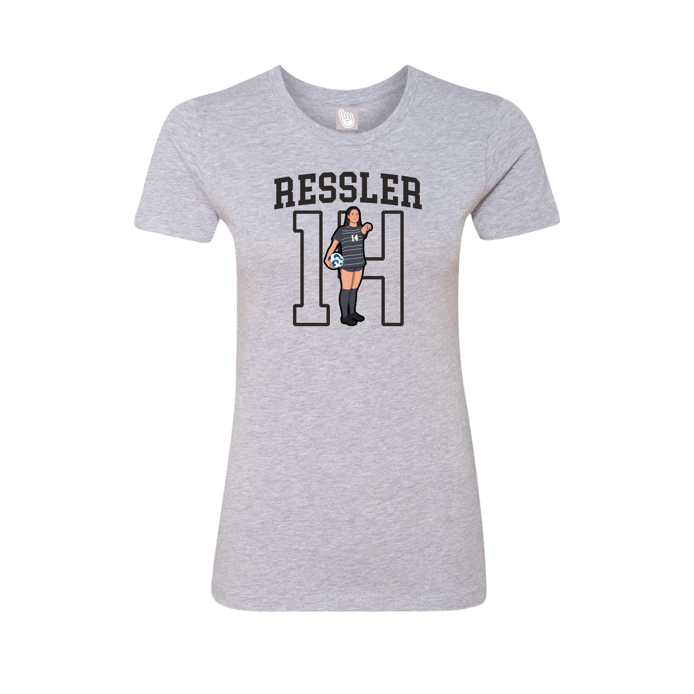 Fitted Women's Tee — Shirsey in Grey