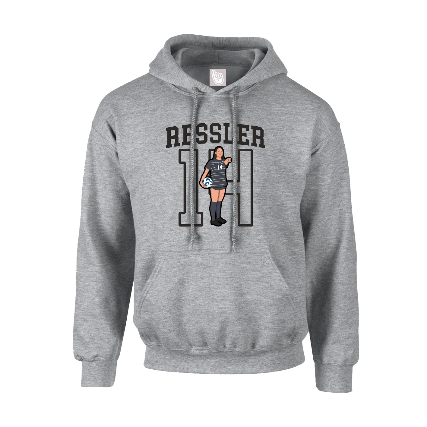Hoodie — Shirsey in Grey