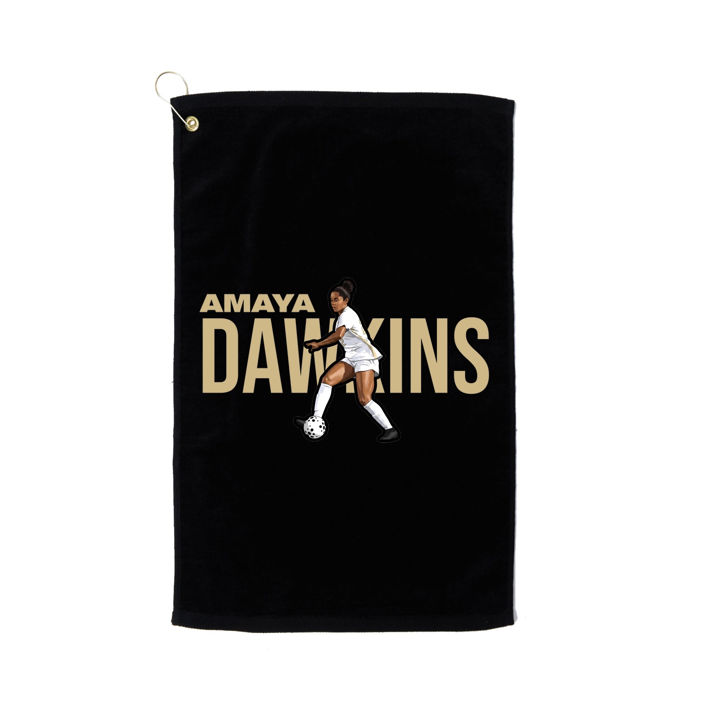 Golf Towel — Player Name in Black