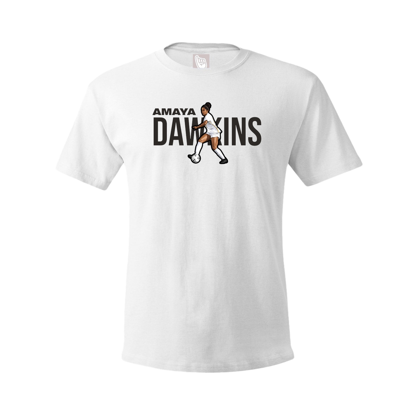 Youth Tee — Player Name in White