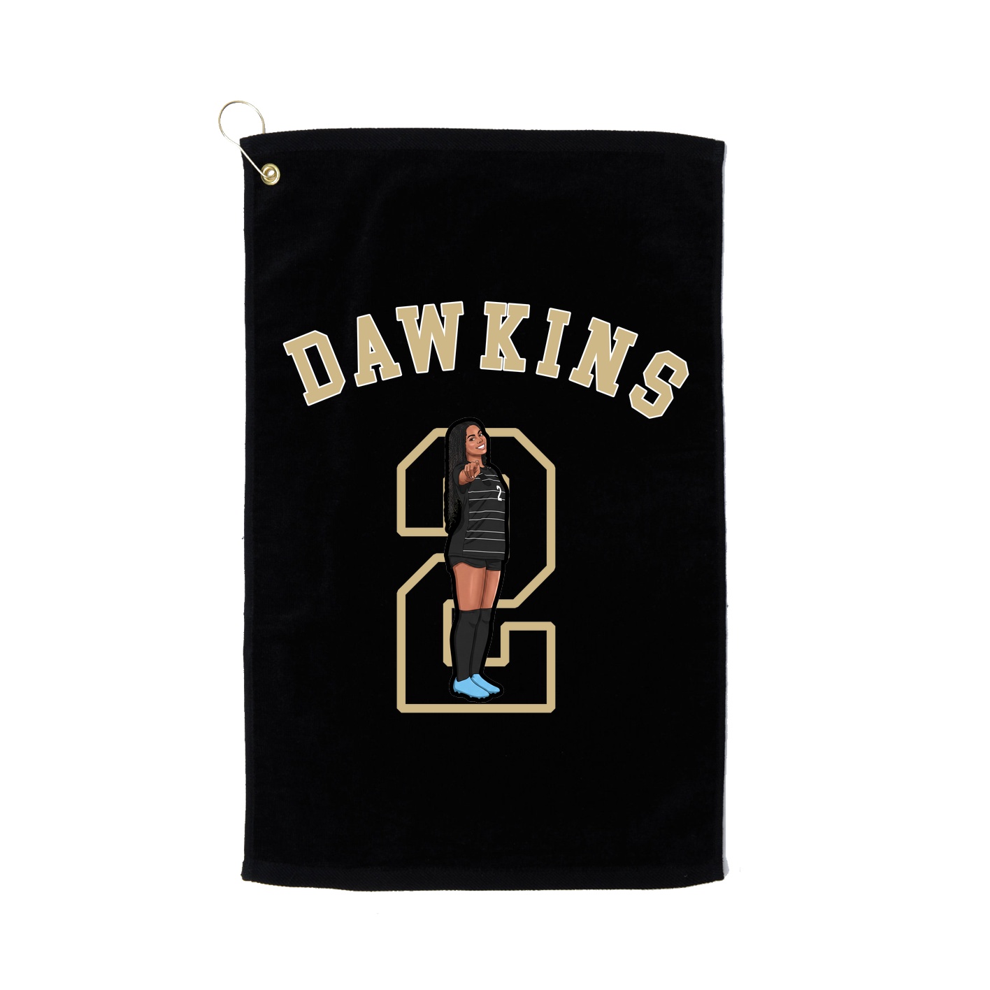 Golf Towel — Shirsey Arch in Black