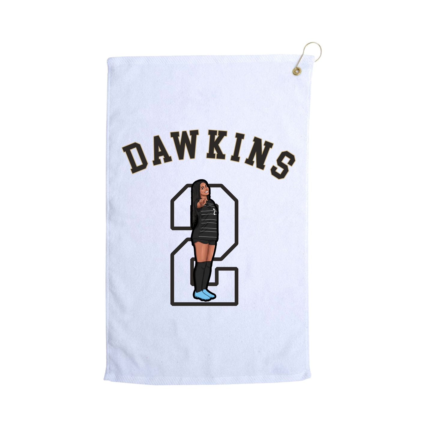 Golf Towel — Shirsey Arch in White