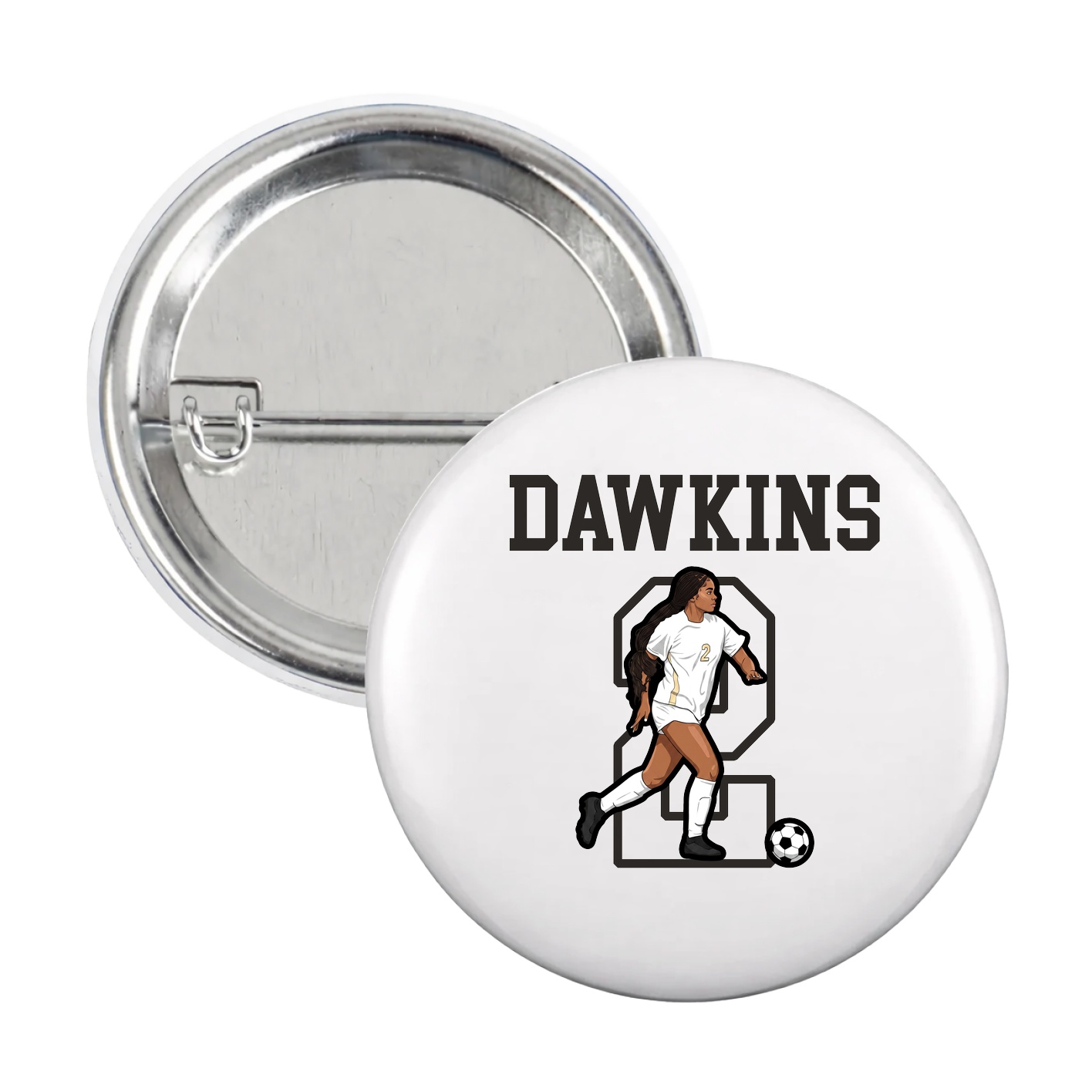 Game Day Button — Shirsey in White