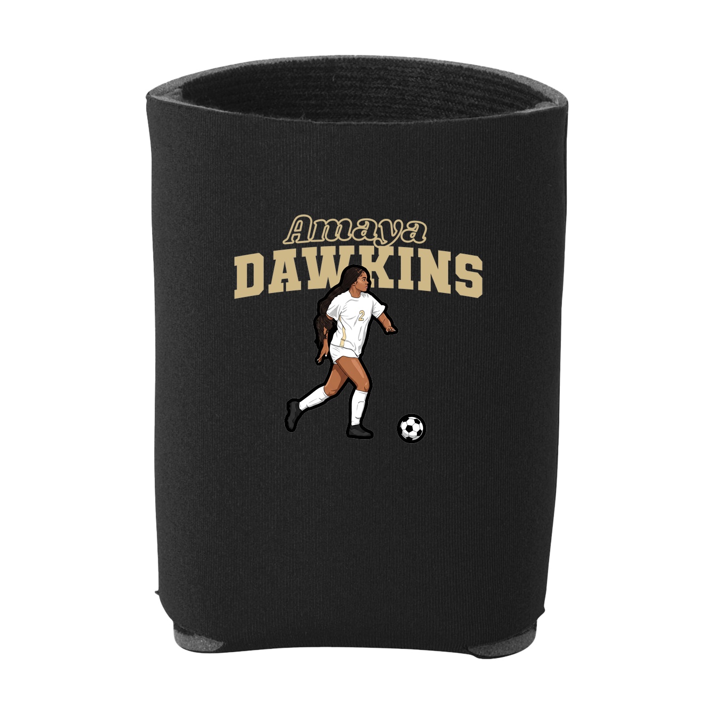 Can Holder — Name Arch in Black