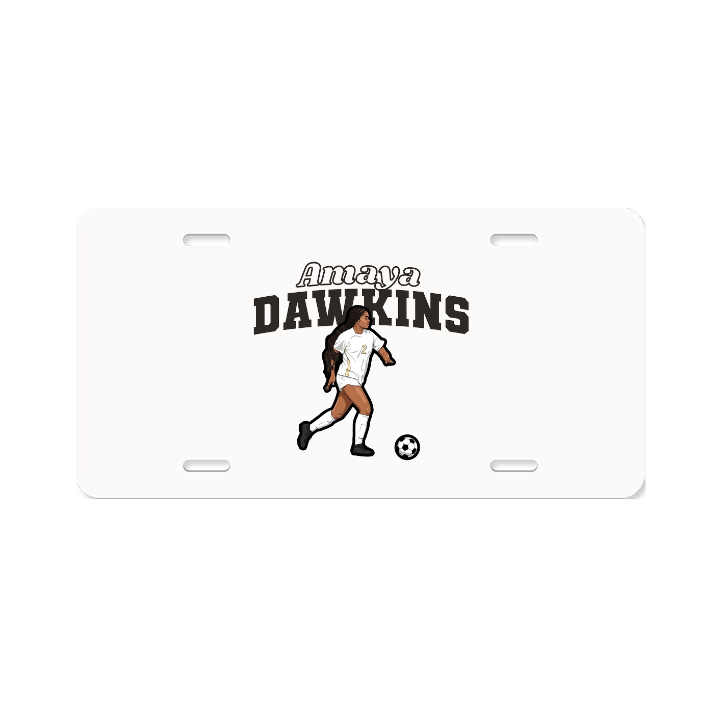 License Plate — Name Arch in Classic