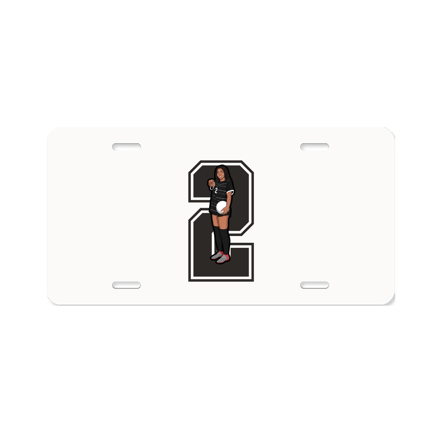 License Plate — Number in Classic