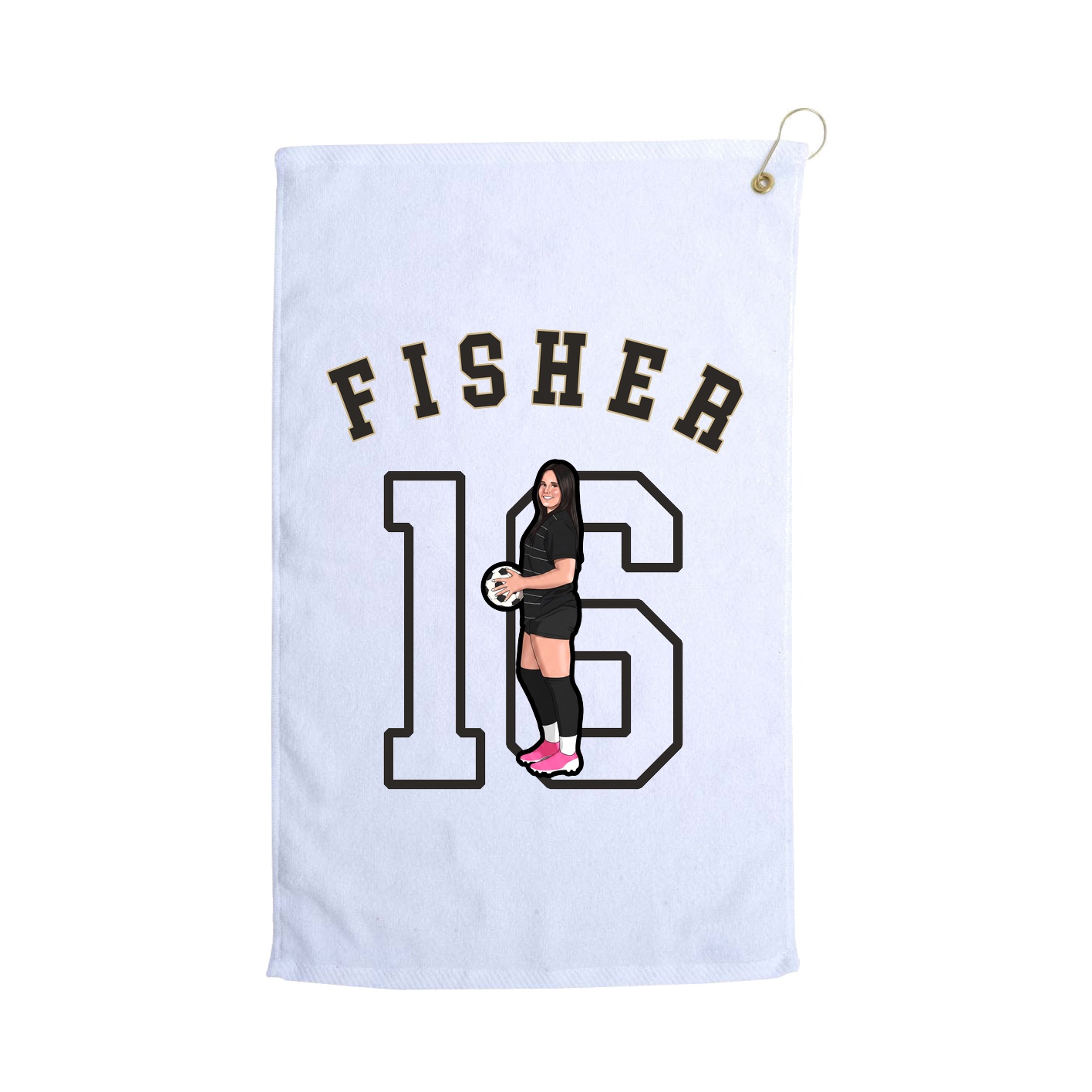 Golf Towel — Shirsey Arch in White