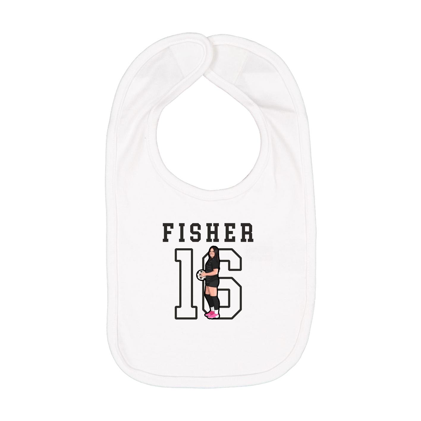 Infant Bib — Shirsey in White