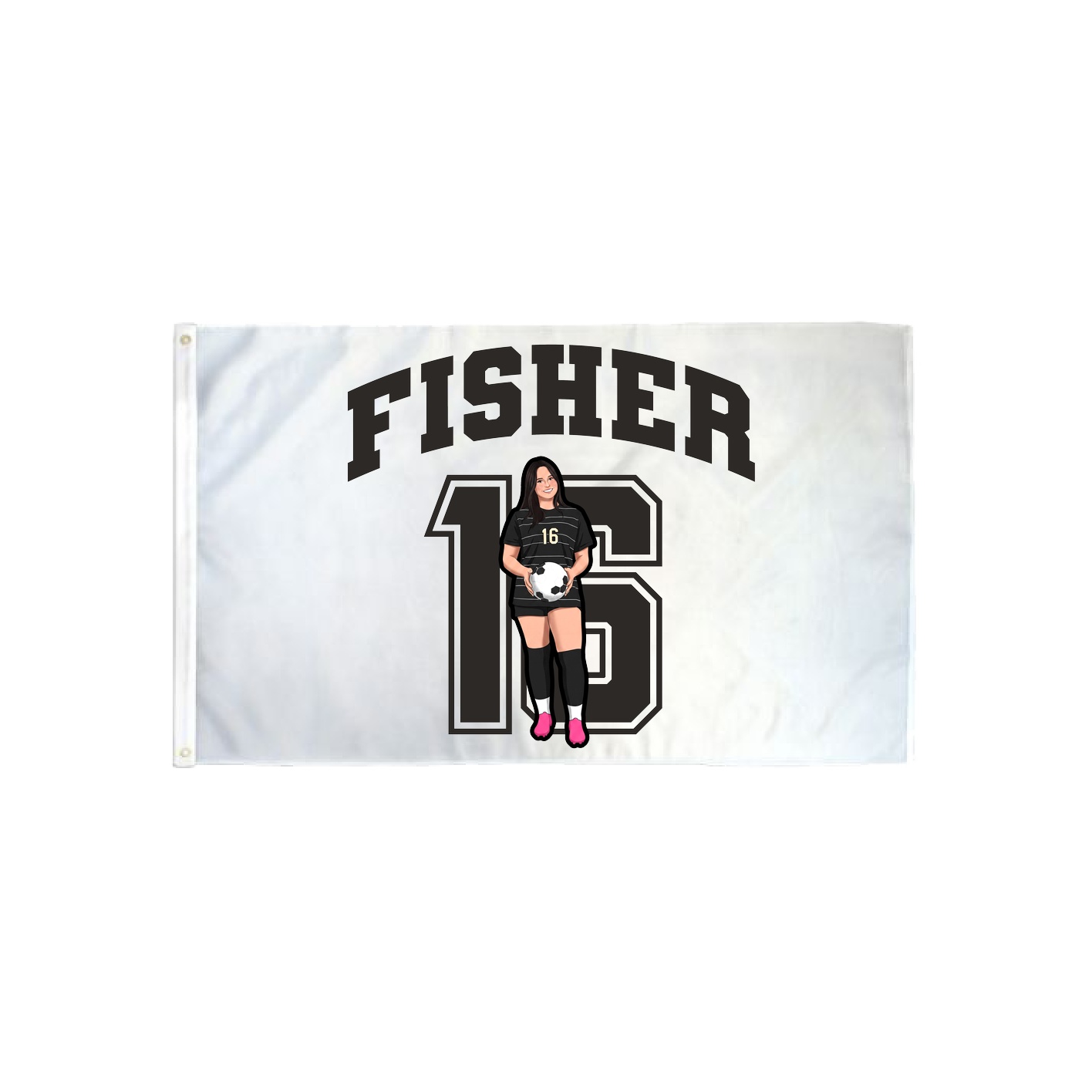 3x5 Flag — Number in Classic