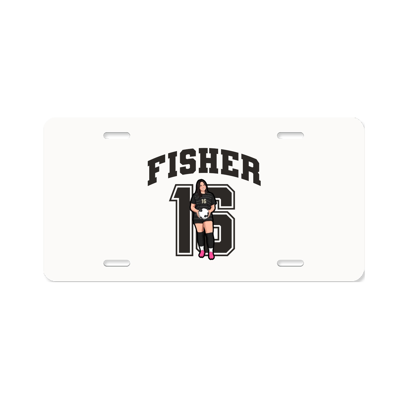 License Plate — Number in Classic