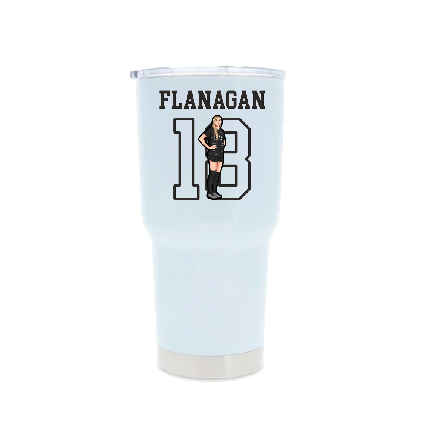 30oz Stainless Steel Tumbler — Shirsey in White
