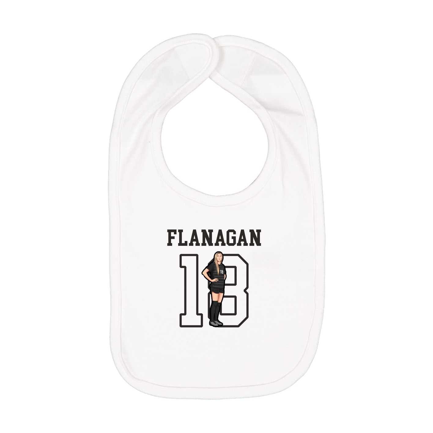 Infant Bib — Shirsey in White