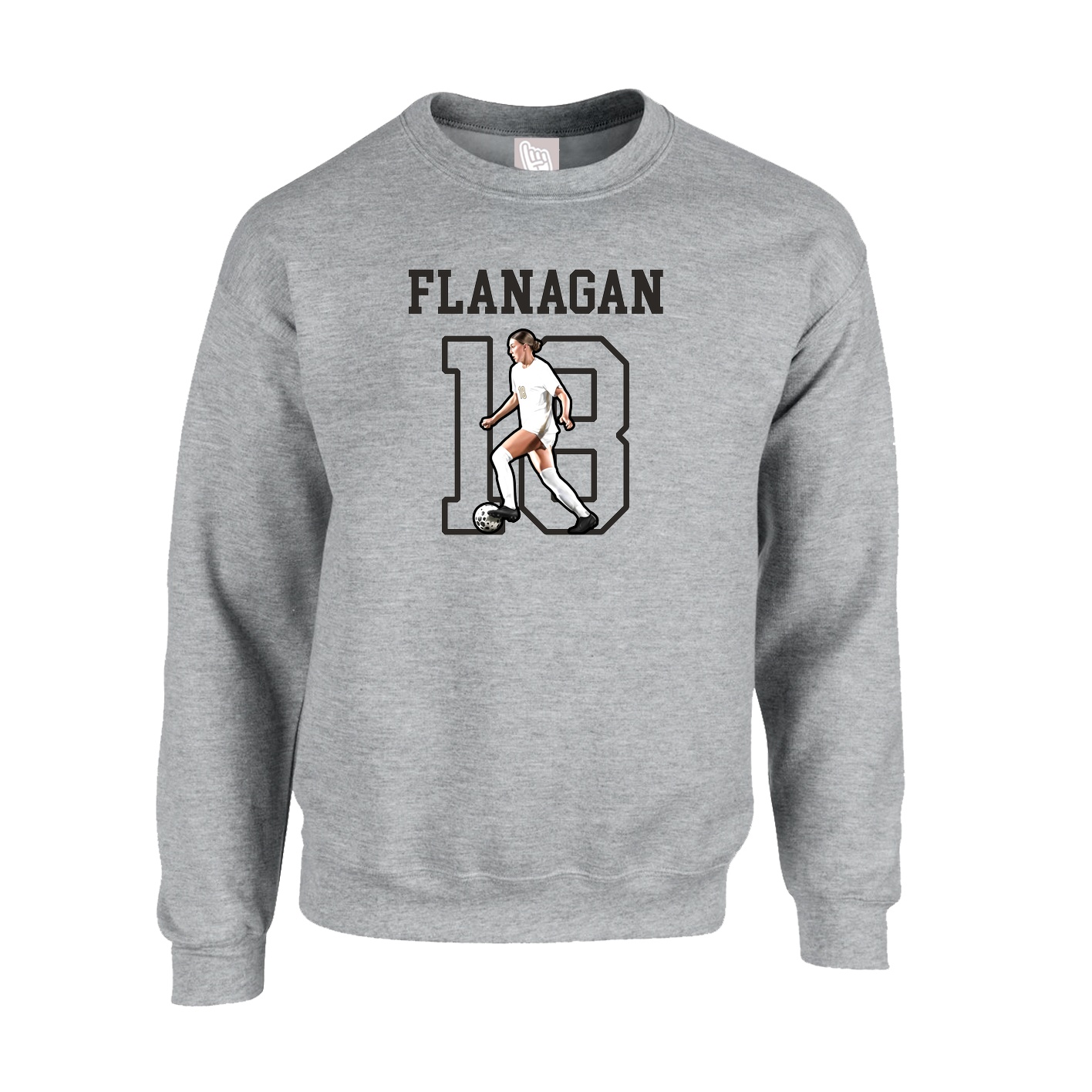 Fleece Crew — Shirsey in Grey