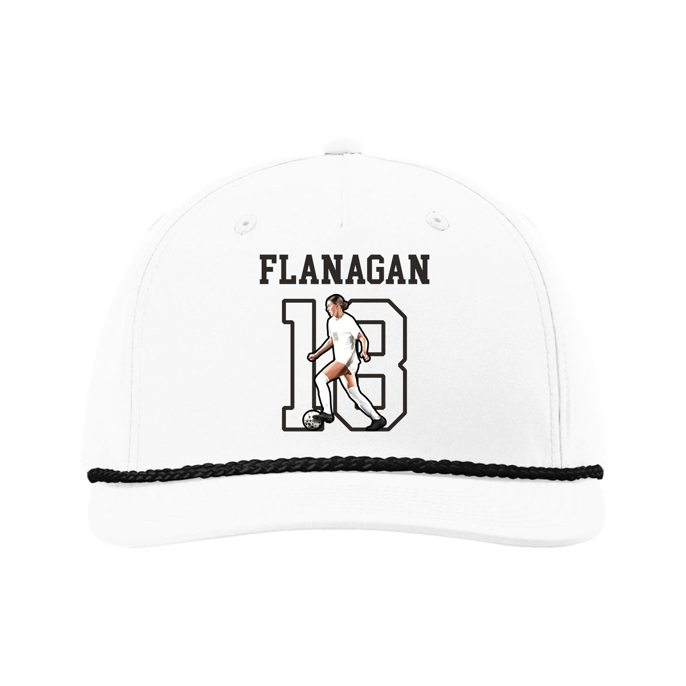 Five-Panel Classic Rope Cap — Shirsey in White