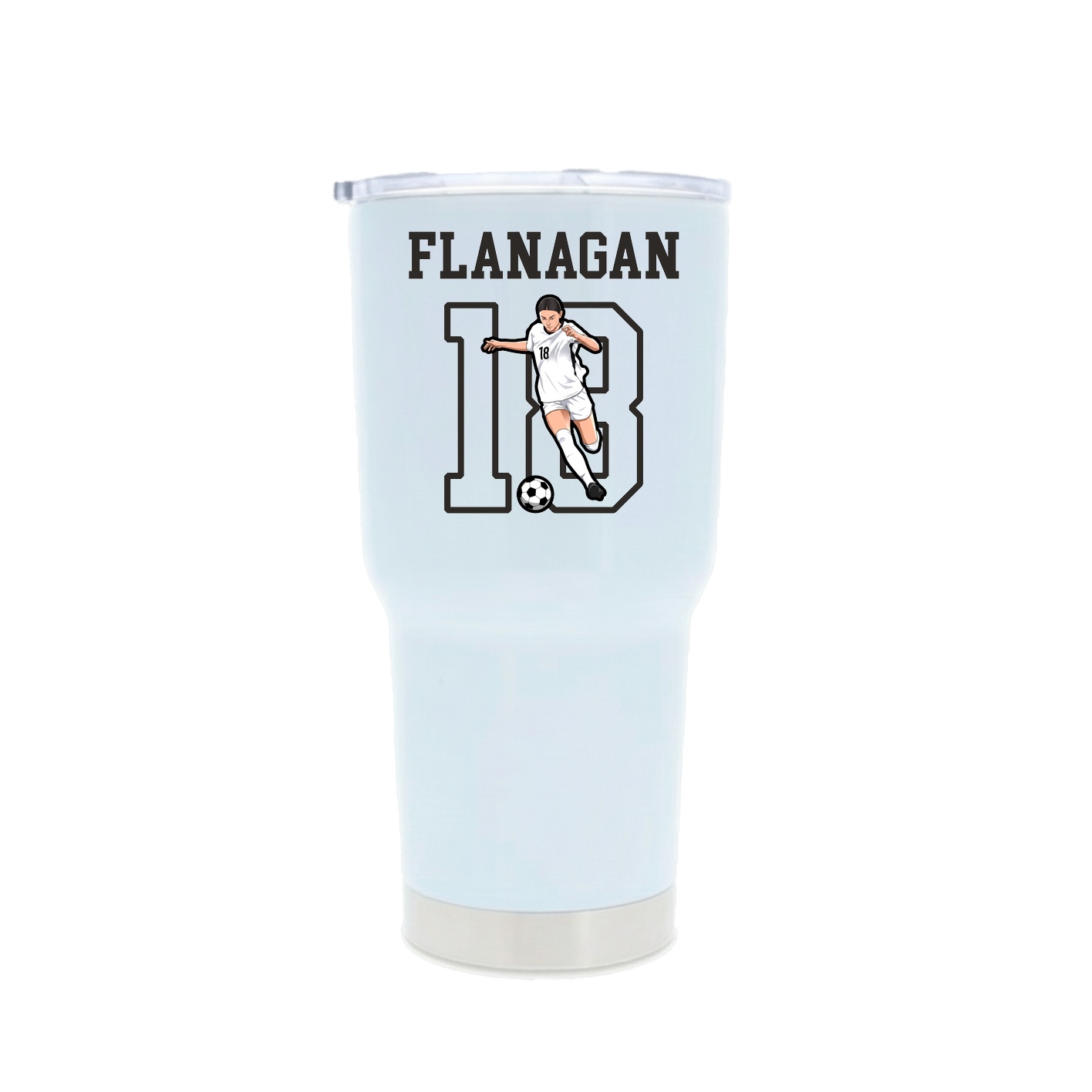 30oz Stainless Steel Tumbler — Shirsey in White