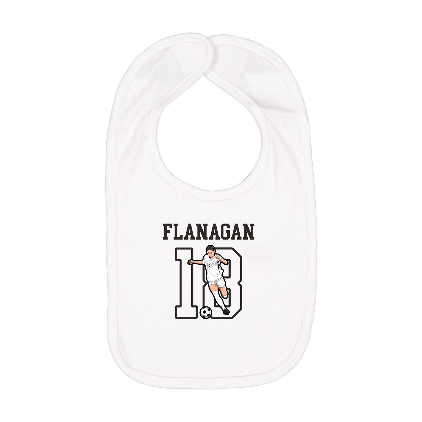 Infant Bib — Shirsey in White