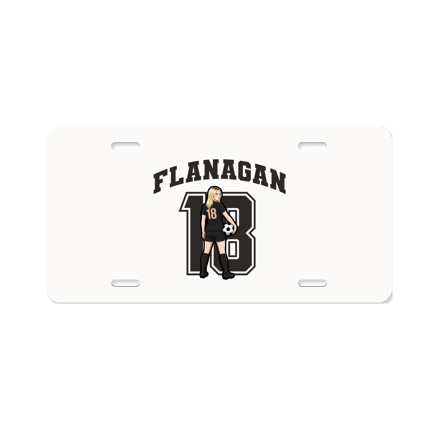 License Plate — Number in Classic