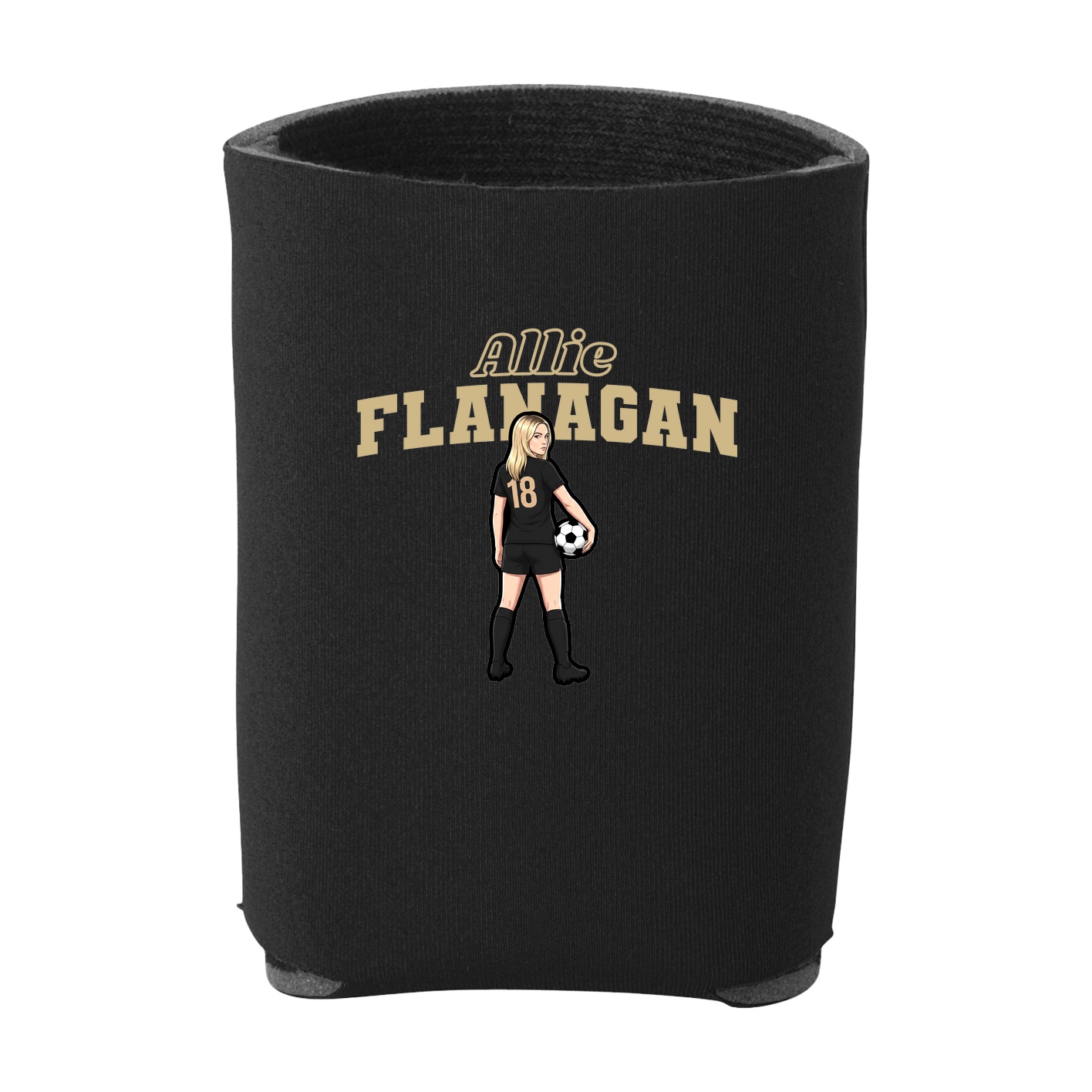 Can Holder — Name Arch in Black