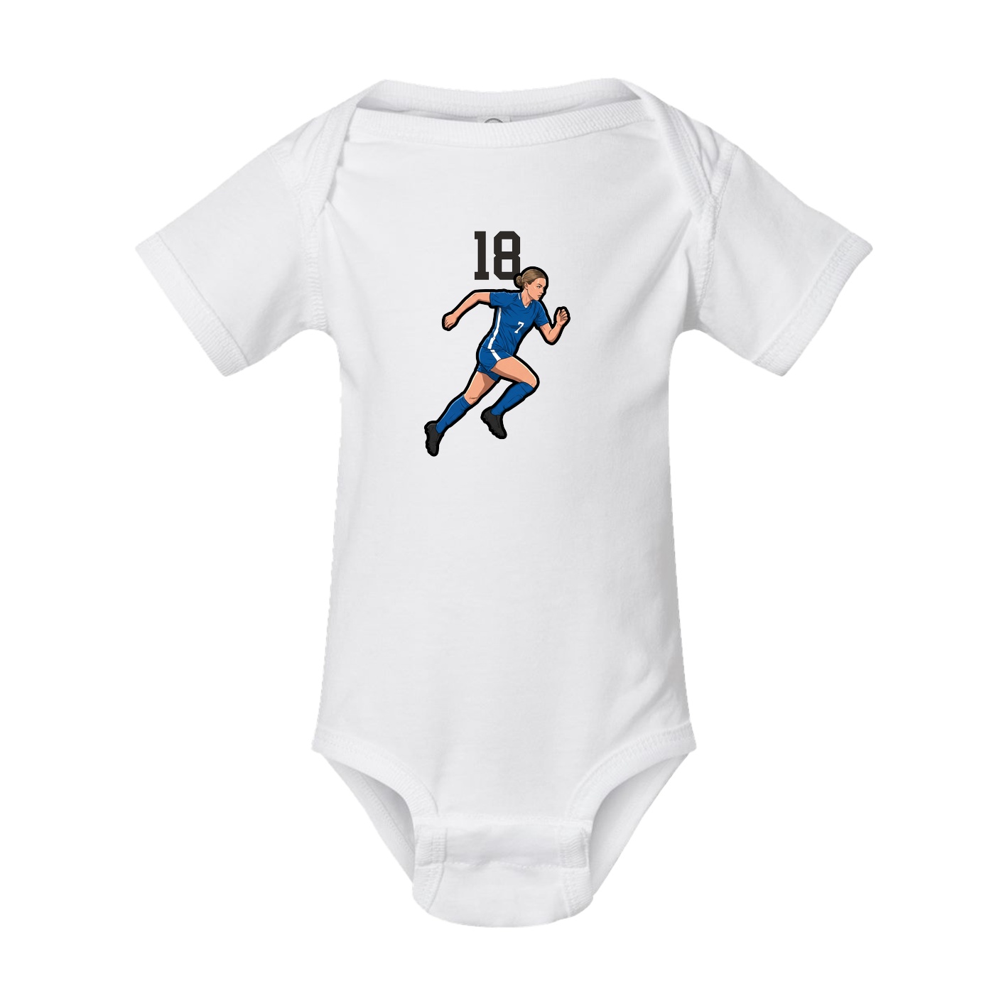 Baby Onesie — Number Top in White