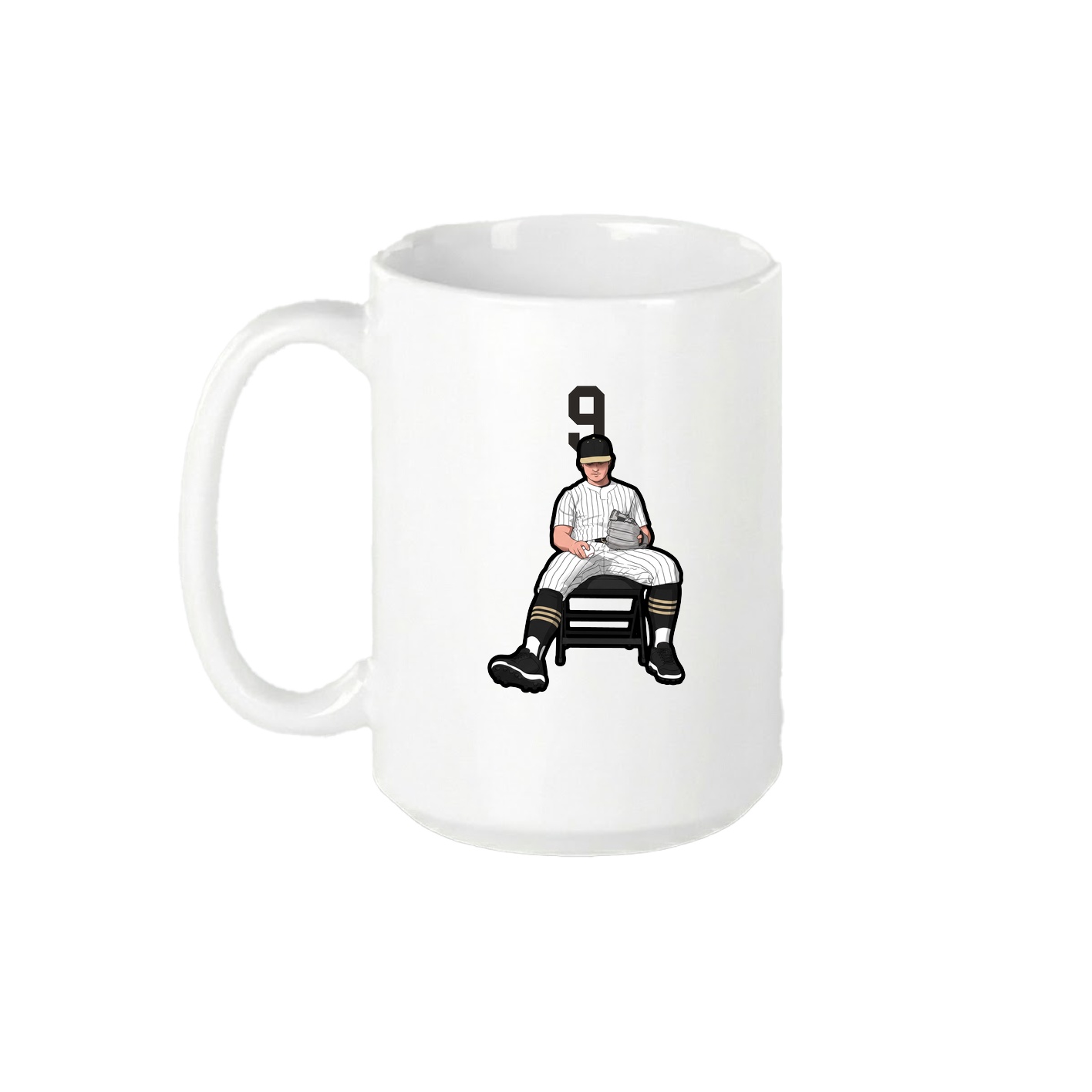 15oz Coffee Mug — Number Top in White