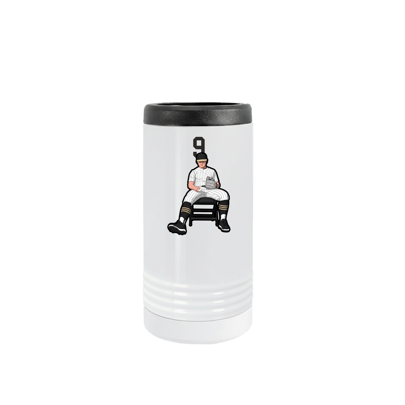 Slim Beverage Holder — Number Top in White