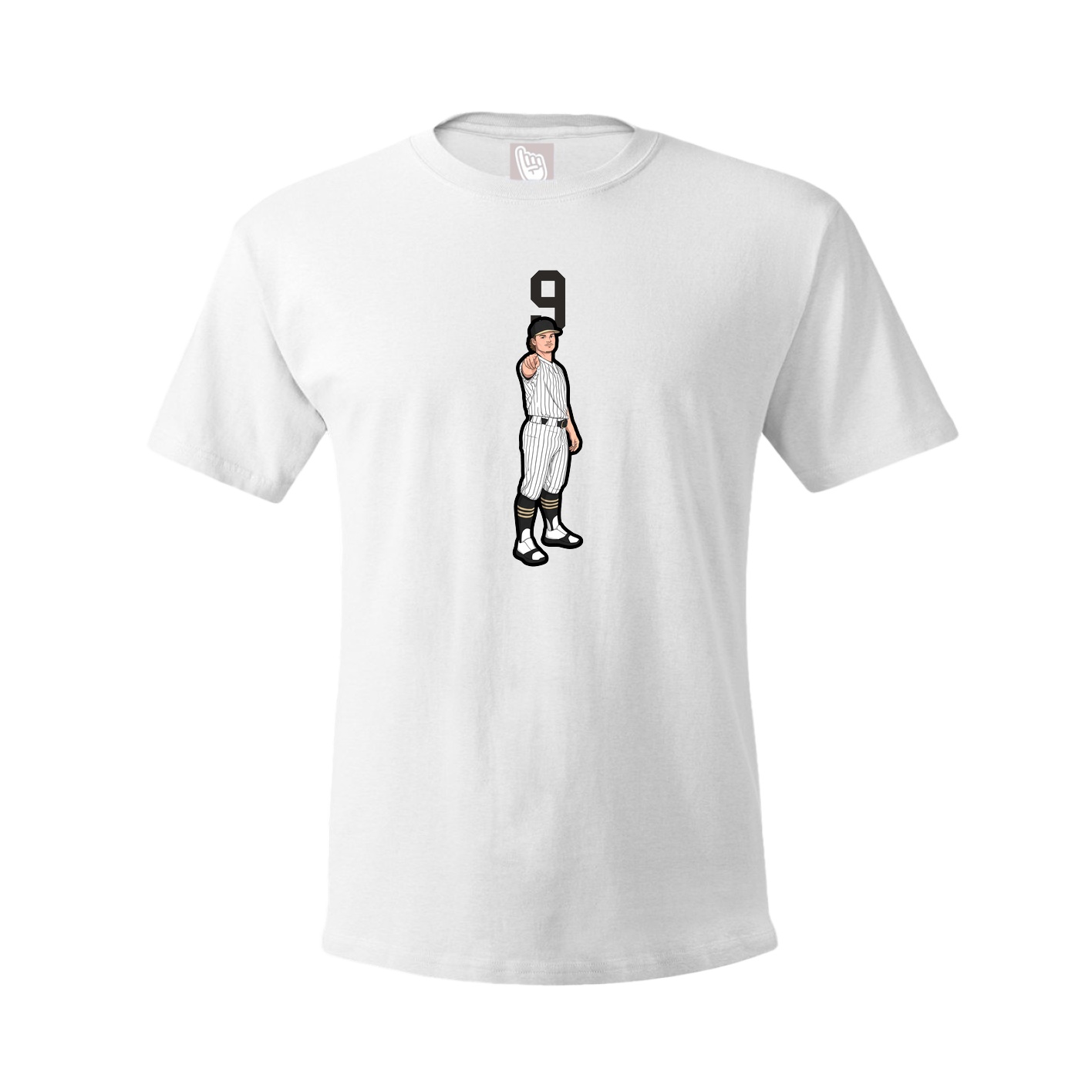 Youth Tee — Number Top in White