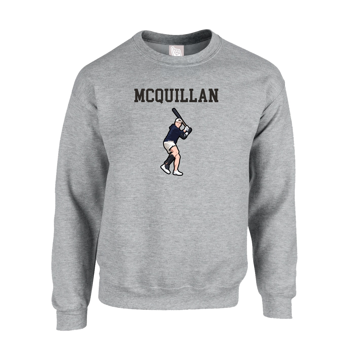 Fleece Crew — Shirsey in Grey