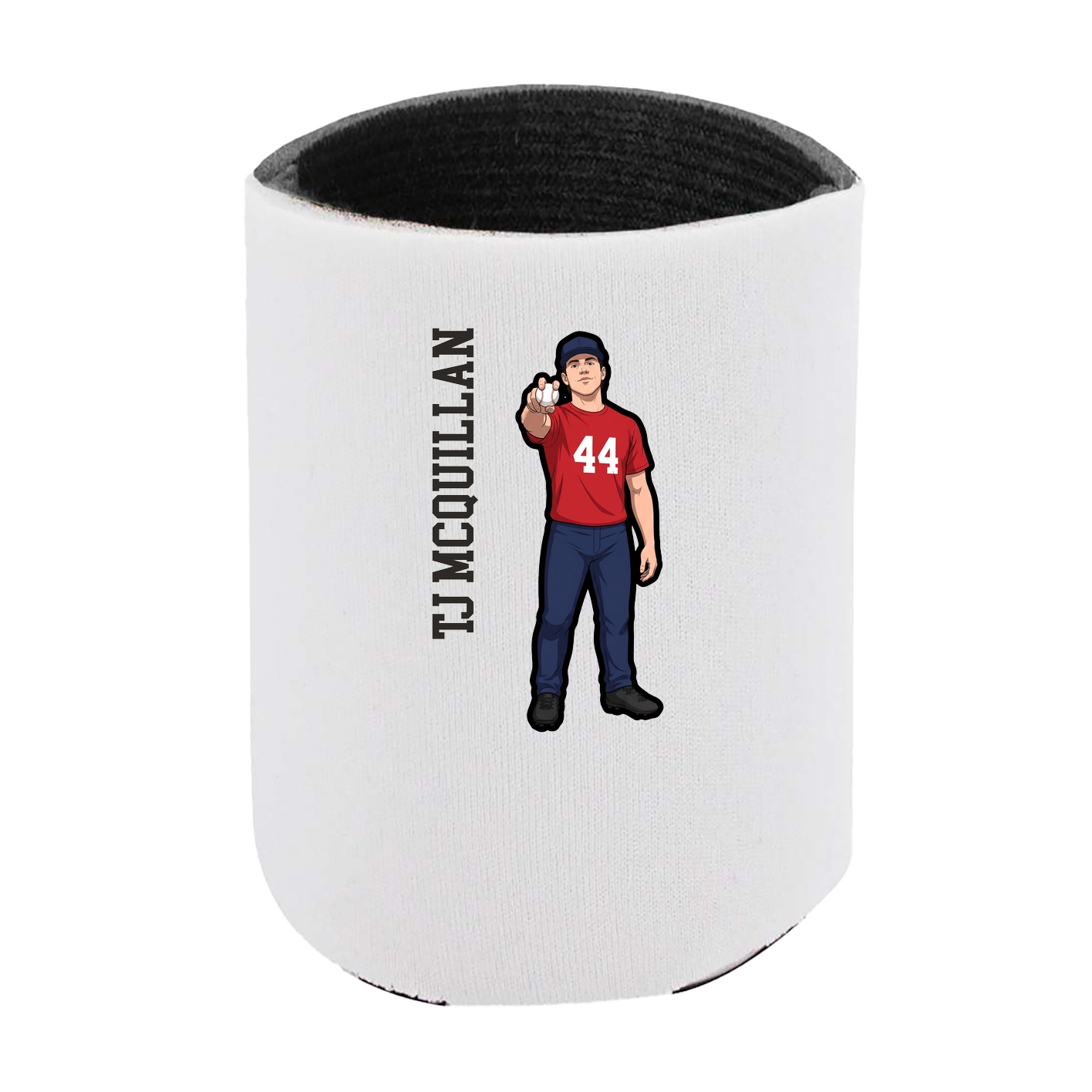 Can Holder — Name Vertical in White