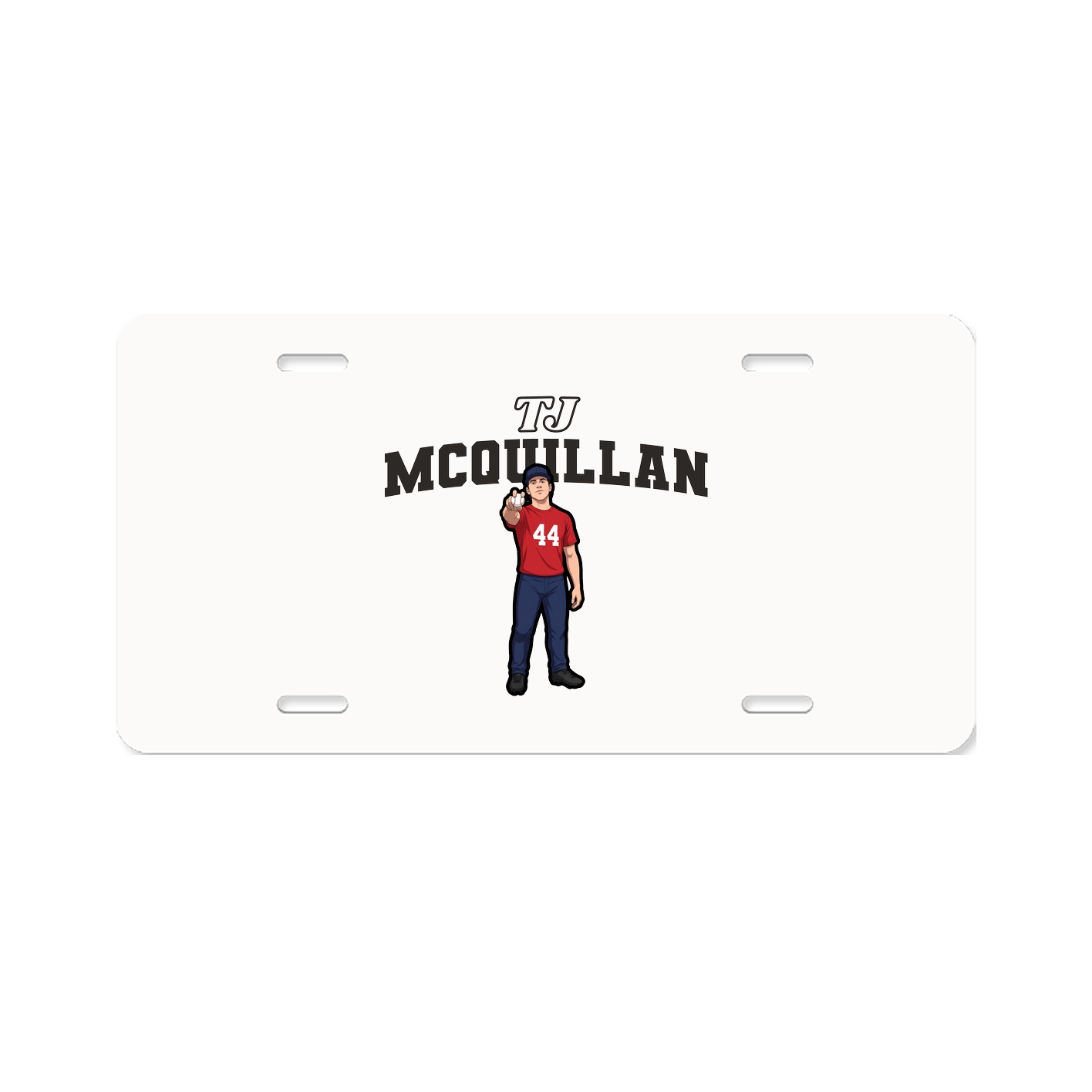 License Plate — Name Arch in Classic