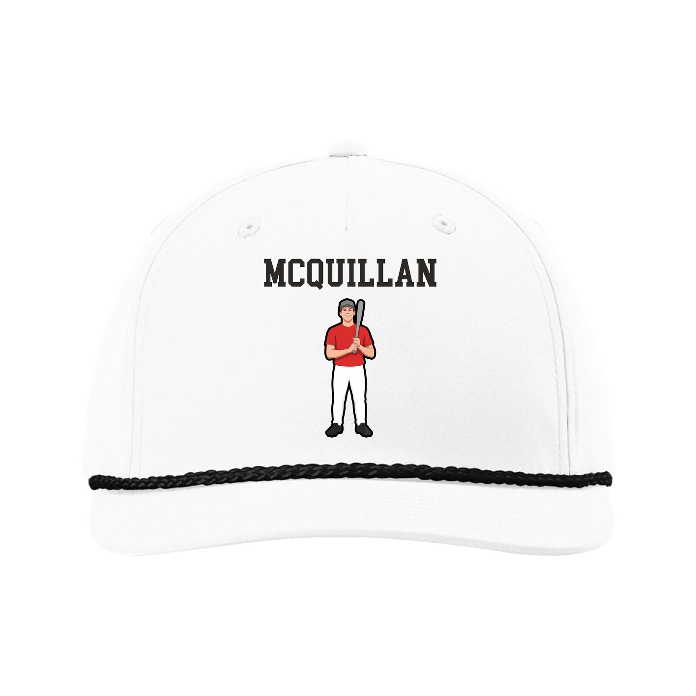 Five-Panel Classic Rope Cap — Shirsey in White