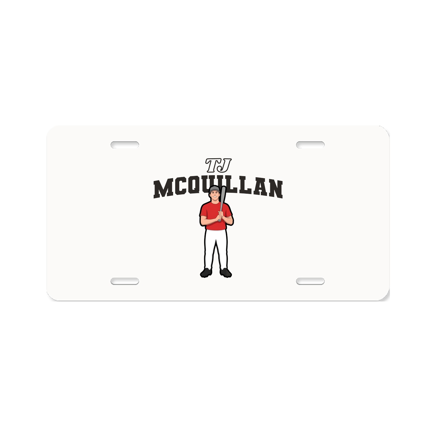 License Plate — Name Arch in Classic