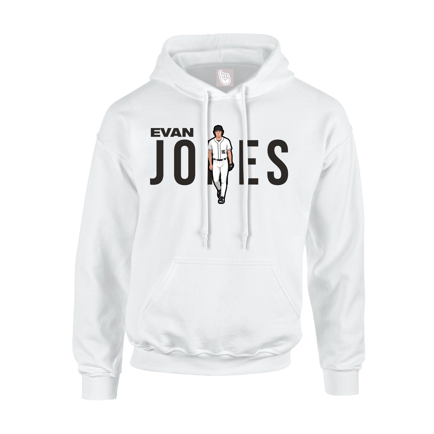 Hoodie — Player Name in White