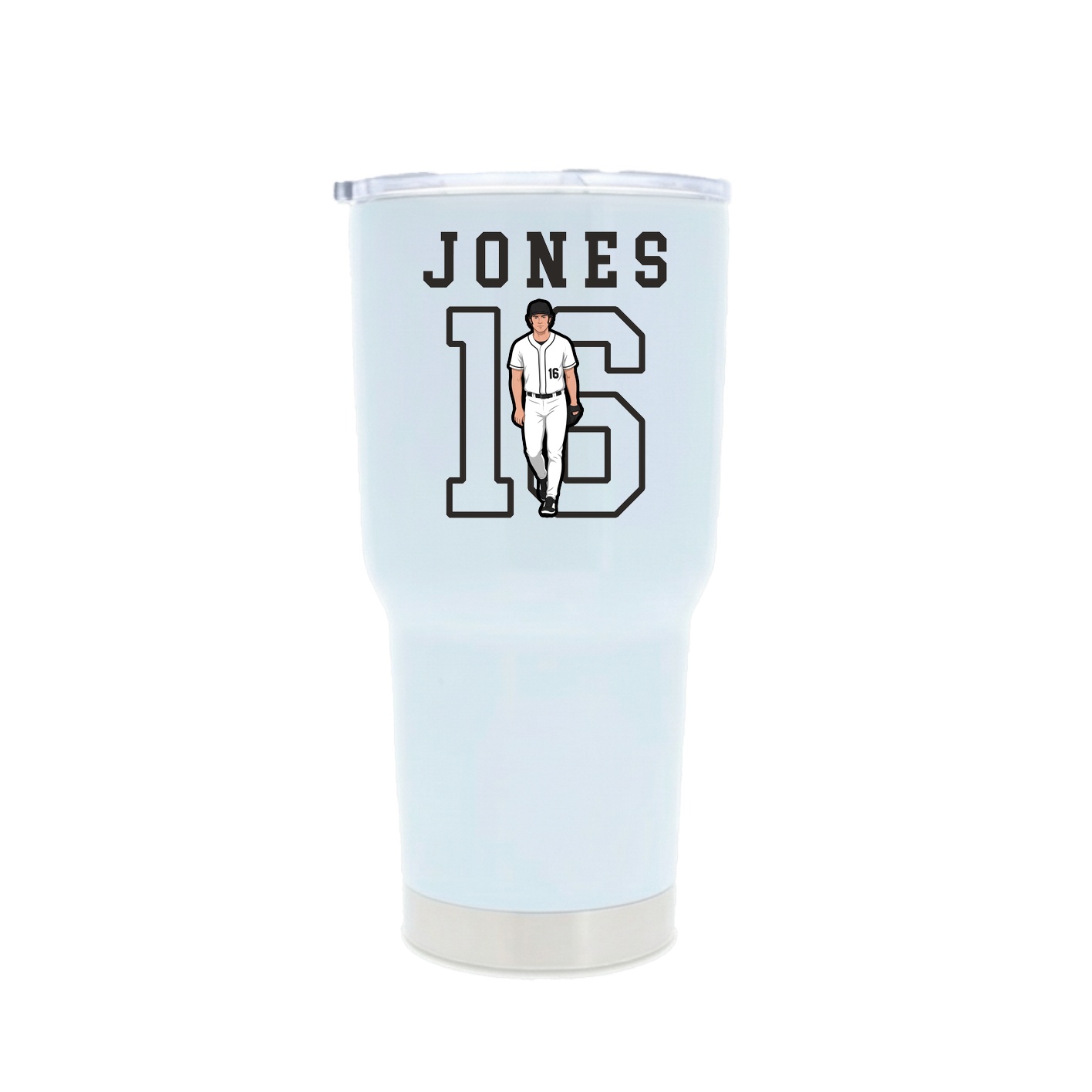 30oz Stainless Steel Tumbler — Shirsey in White