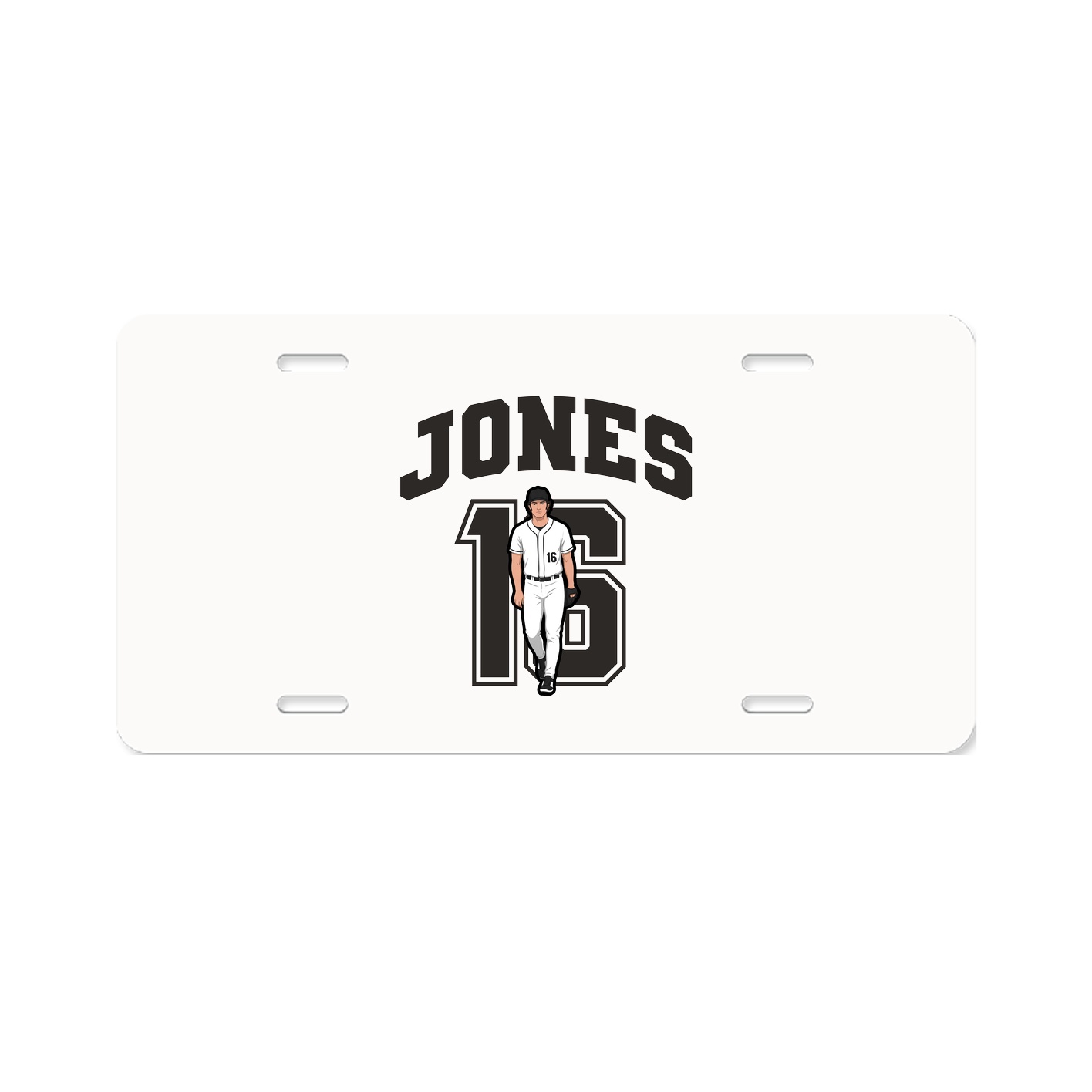 License Plate — Number in Classic