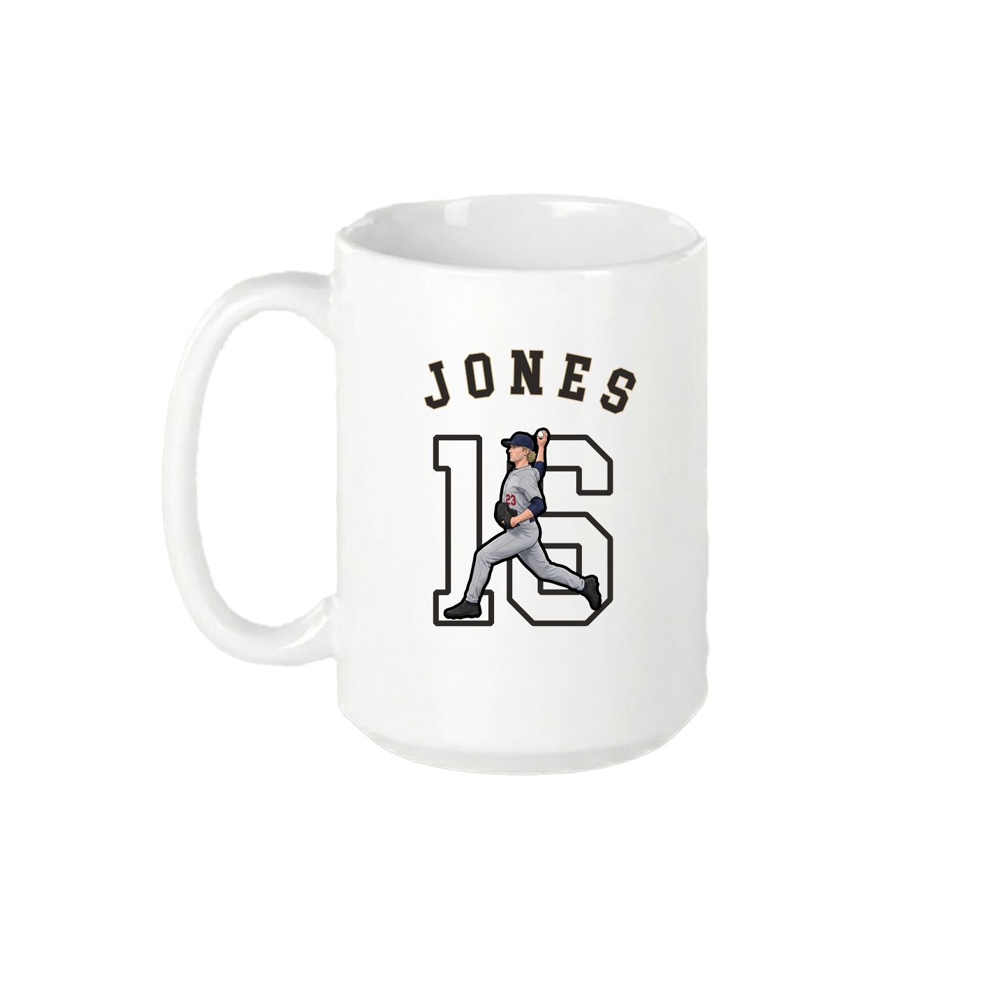 15oz Coffee Mug — Shirsey Arch in White