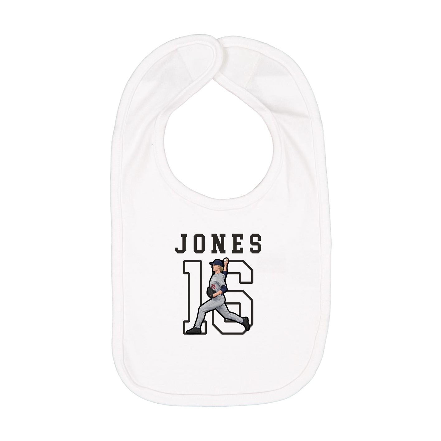 Infant Bib — Shirsey in White