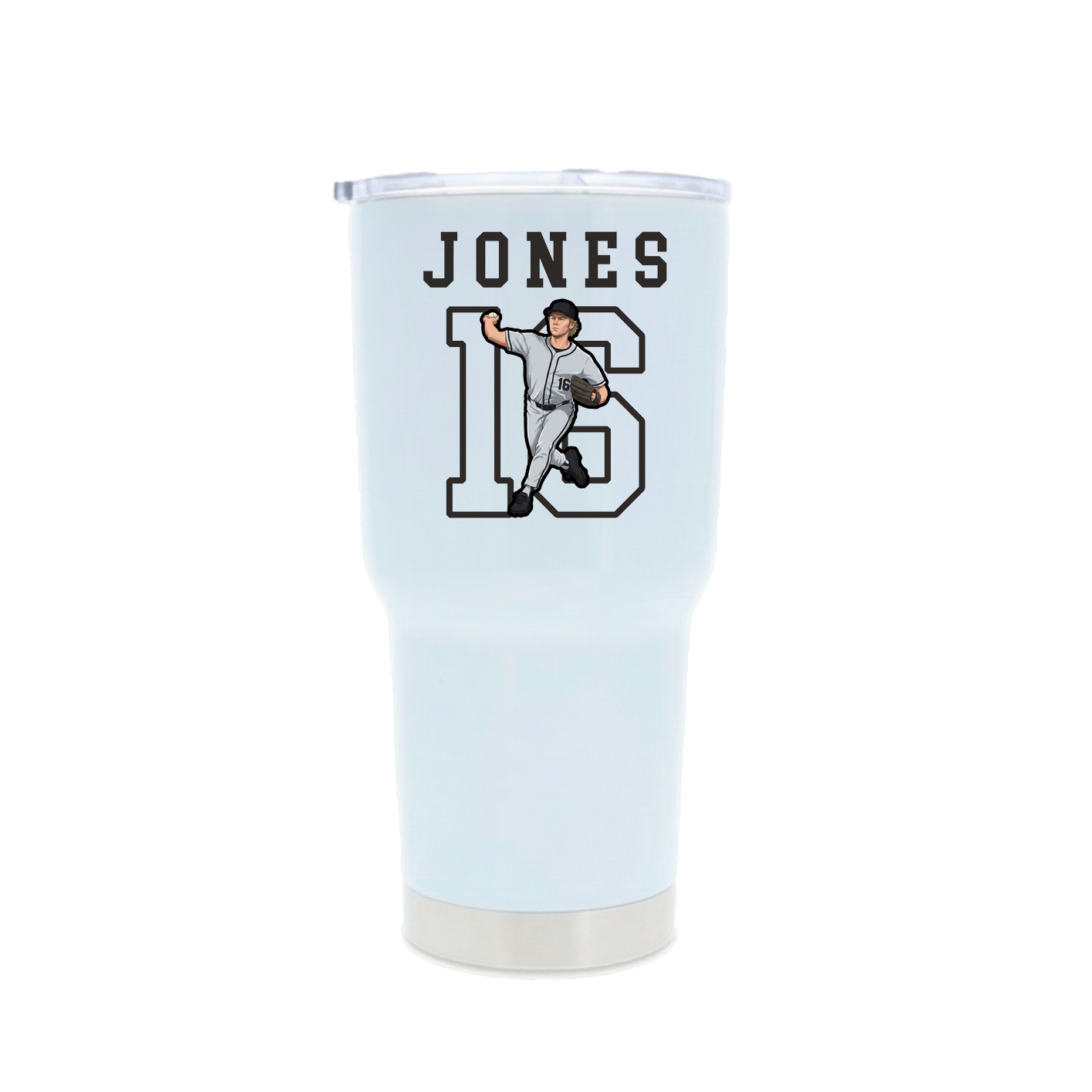 30oz Stainless Steel Tumbler — Shirsey in White