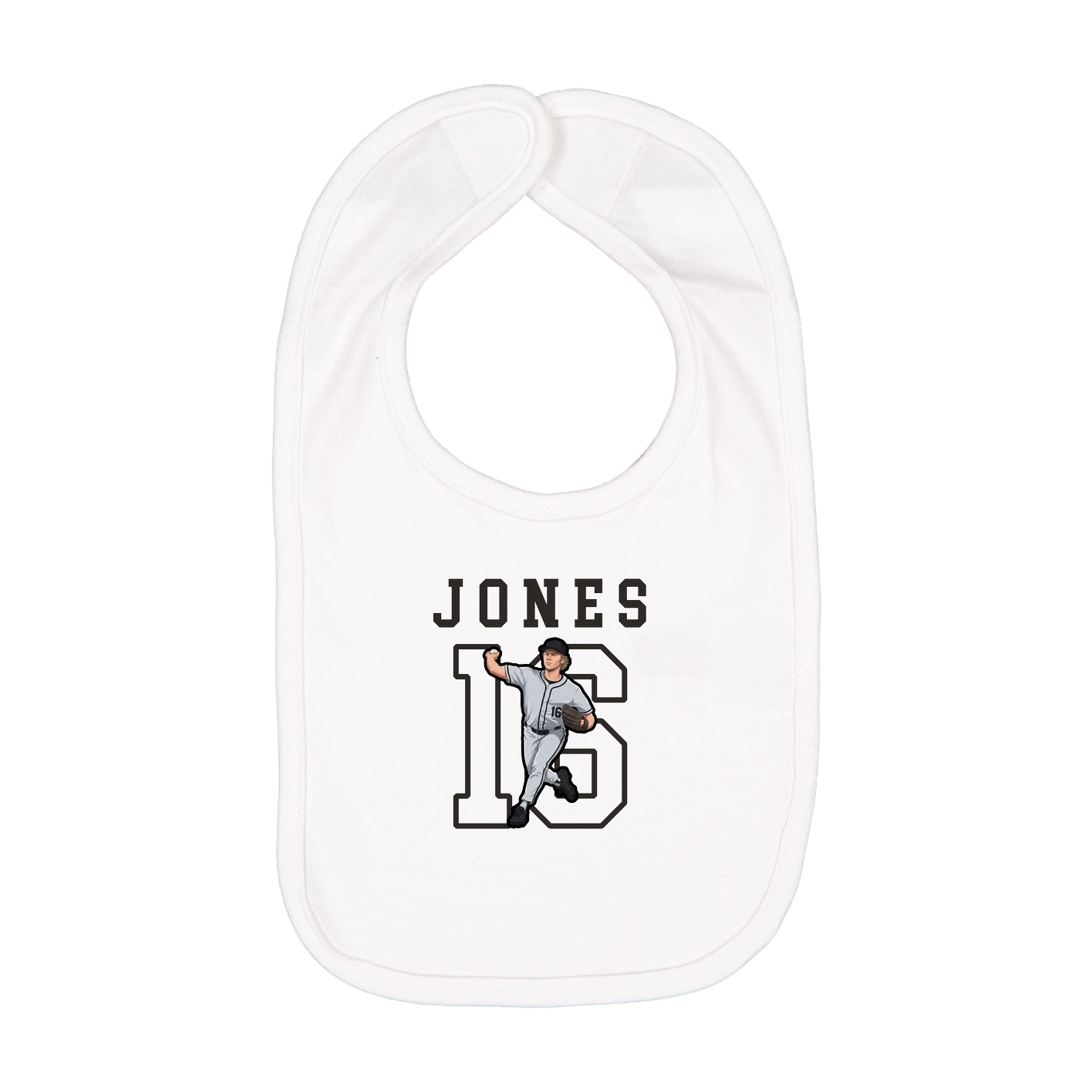 Infant Bib — Shirsey in White