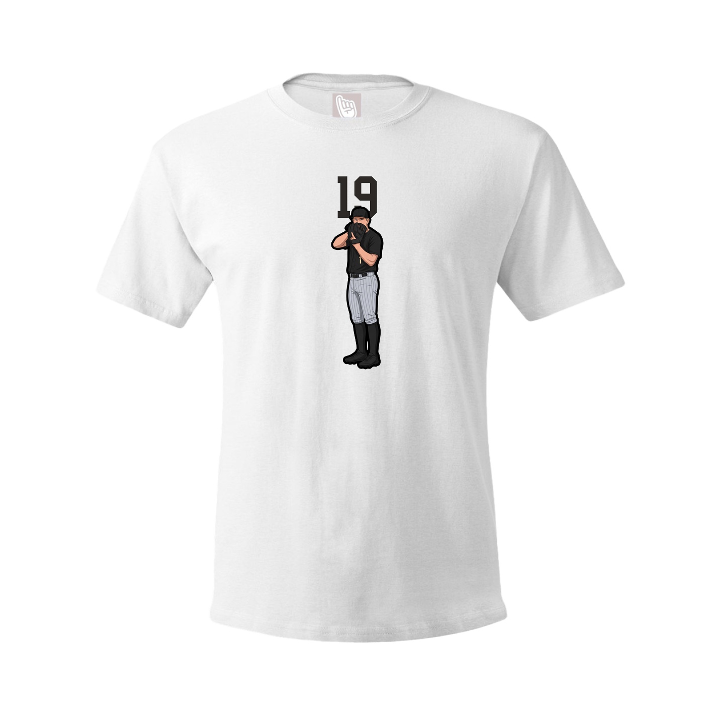 Youth Tee — Number Top in White