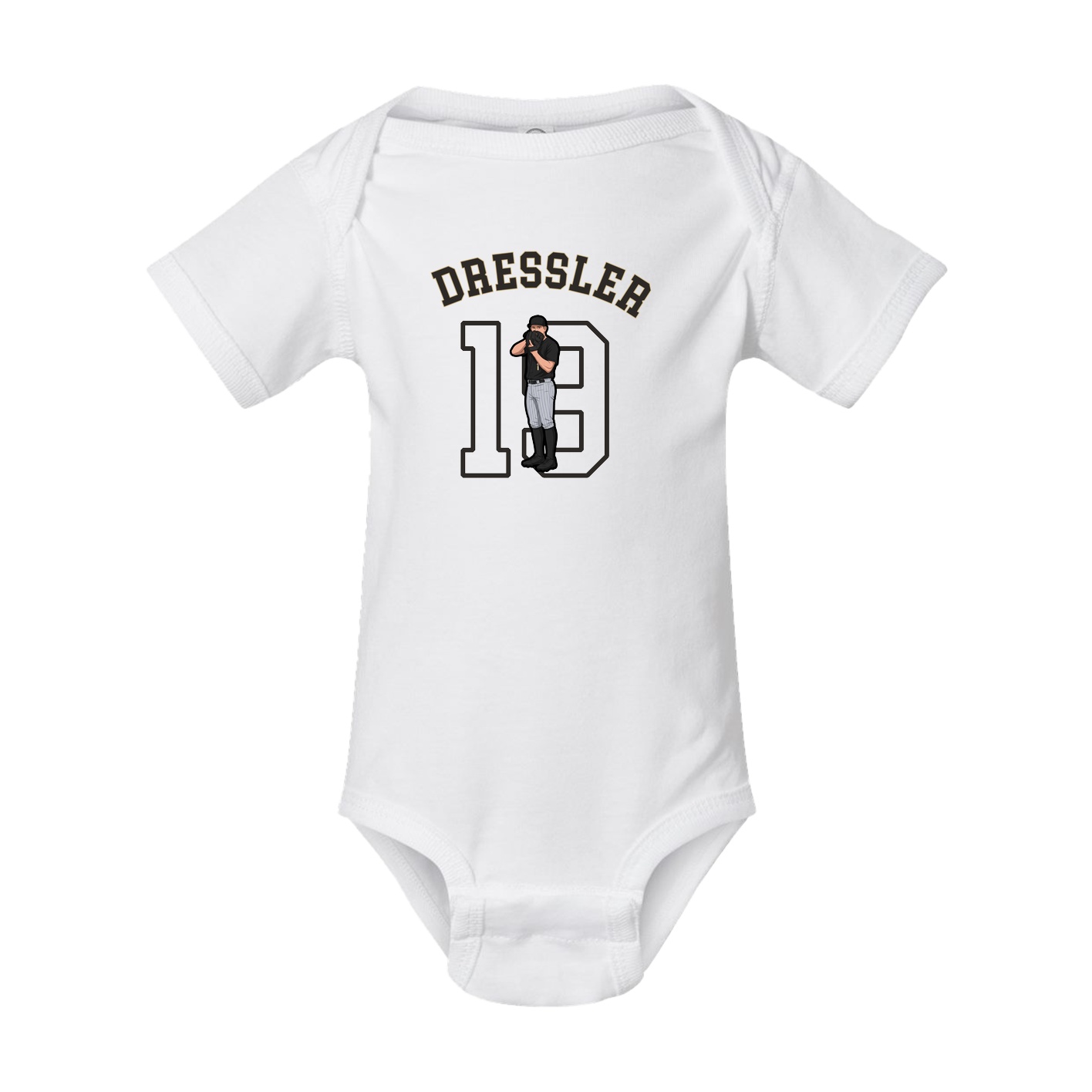 Baby Onesie — Shirsey Arch in White