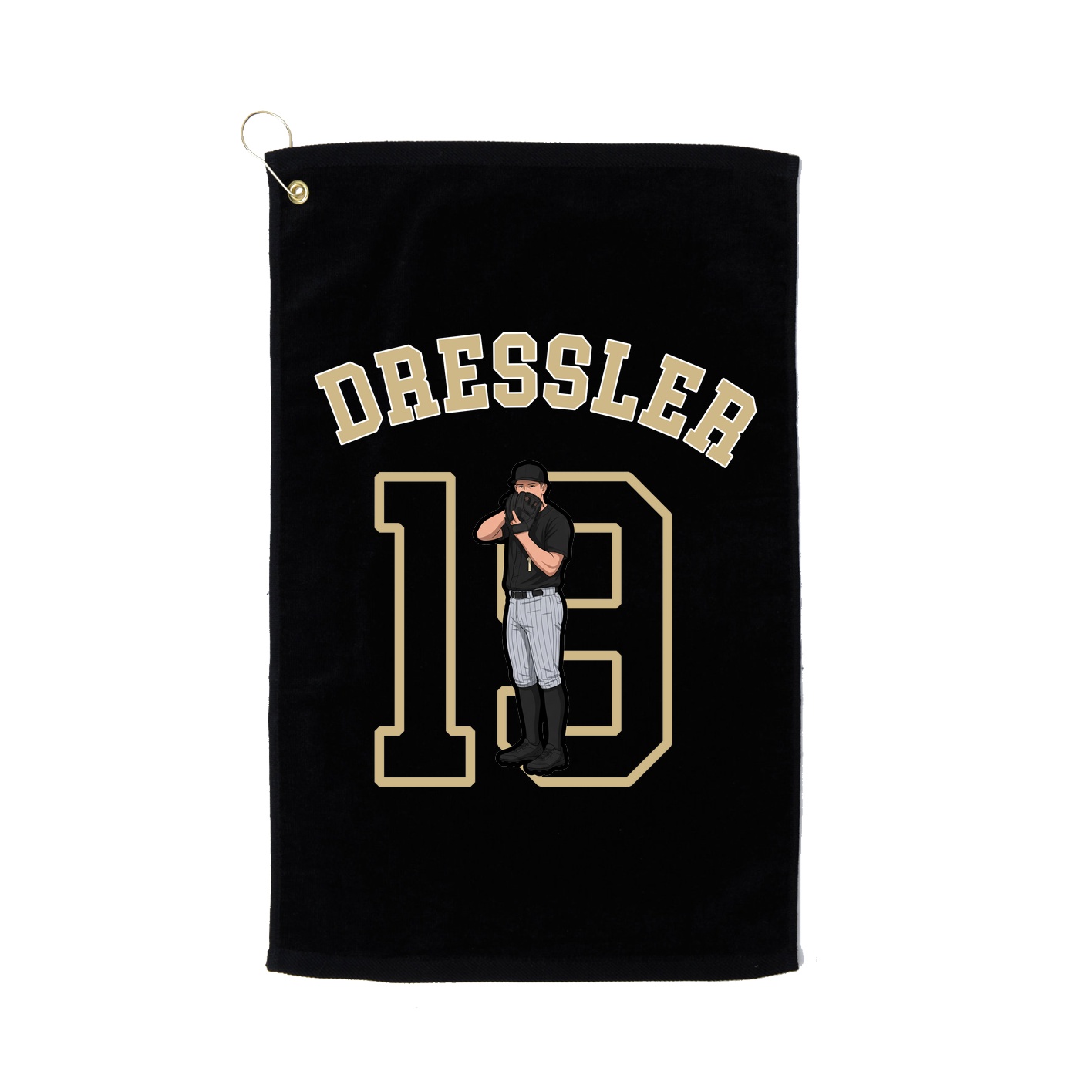 Golf Towel — Shirsey Arch in Black