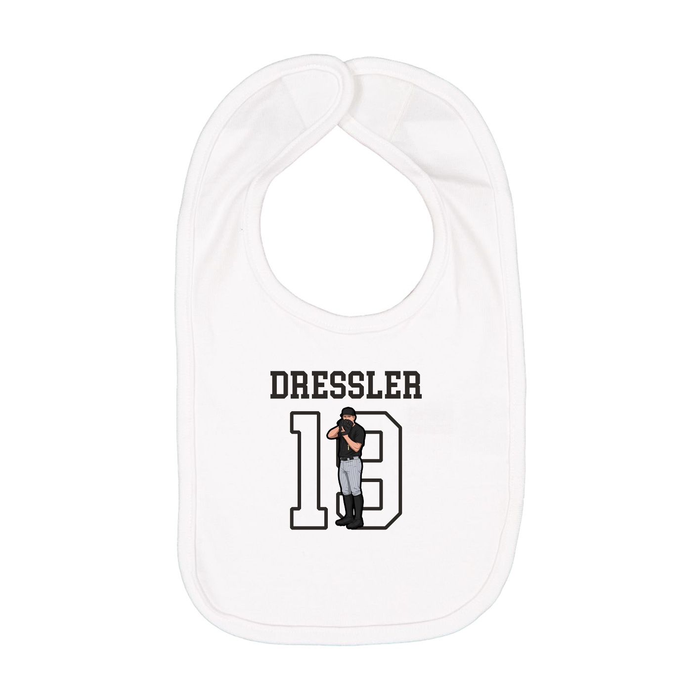 Infant Bib — Shirsey in White