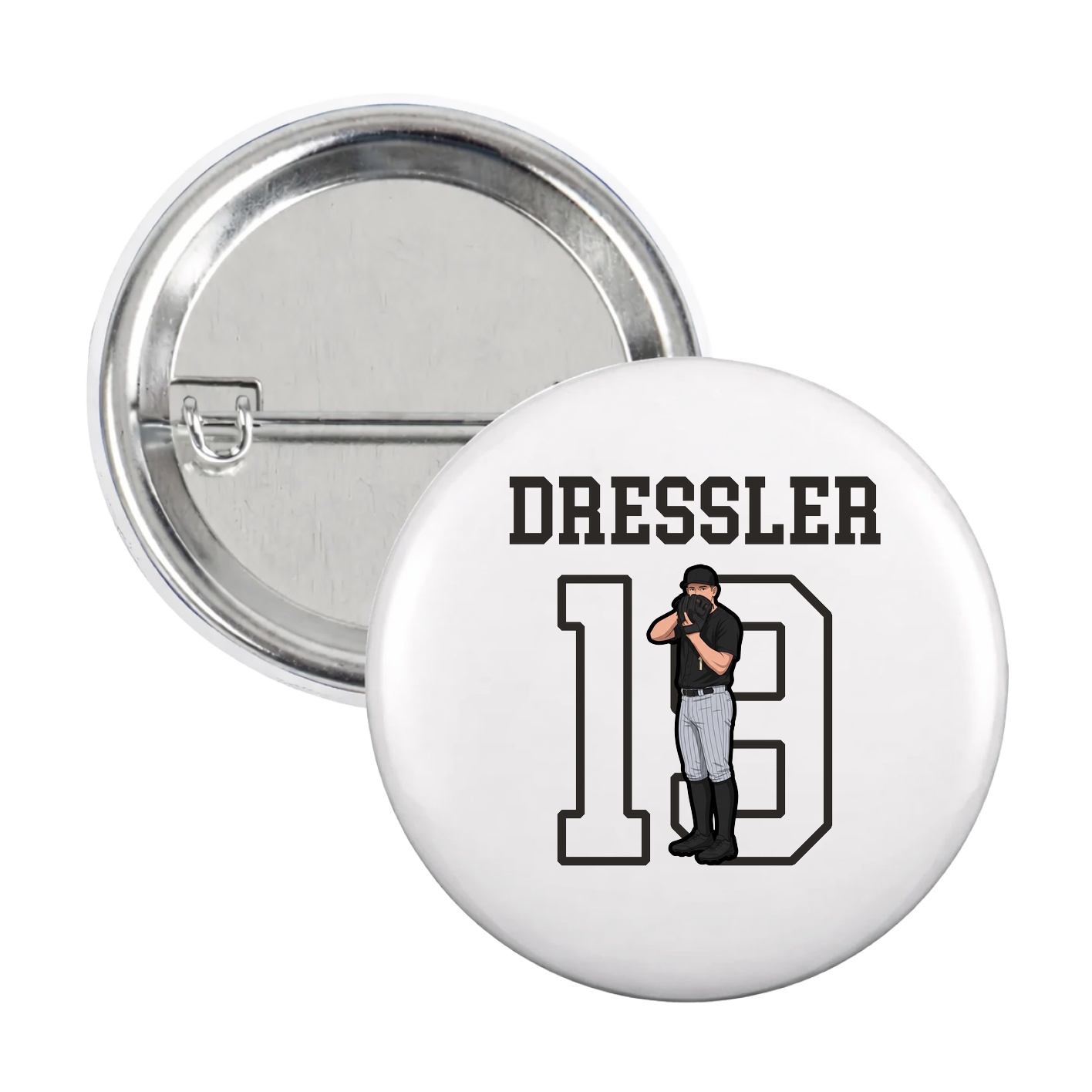 Game Day Button — Shirsey in White