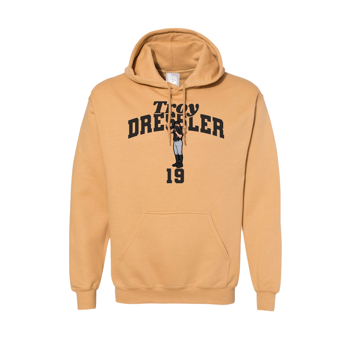 Hoodie — Signature Arch in Vegas Gold