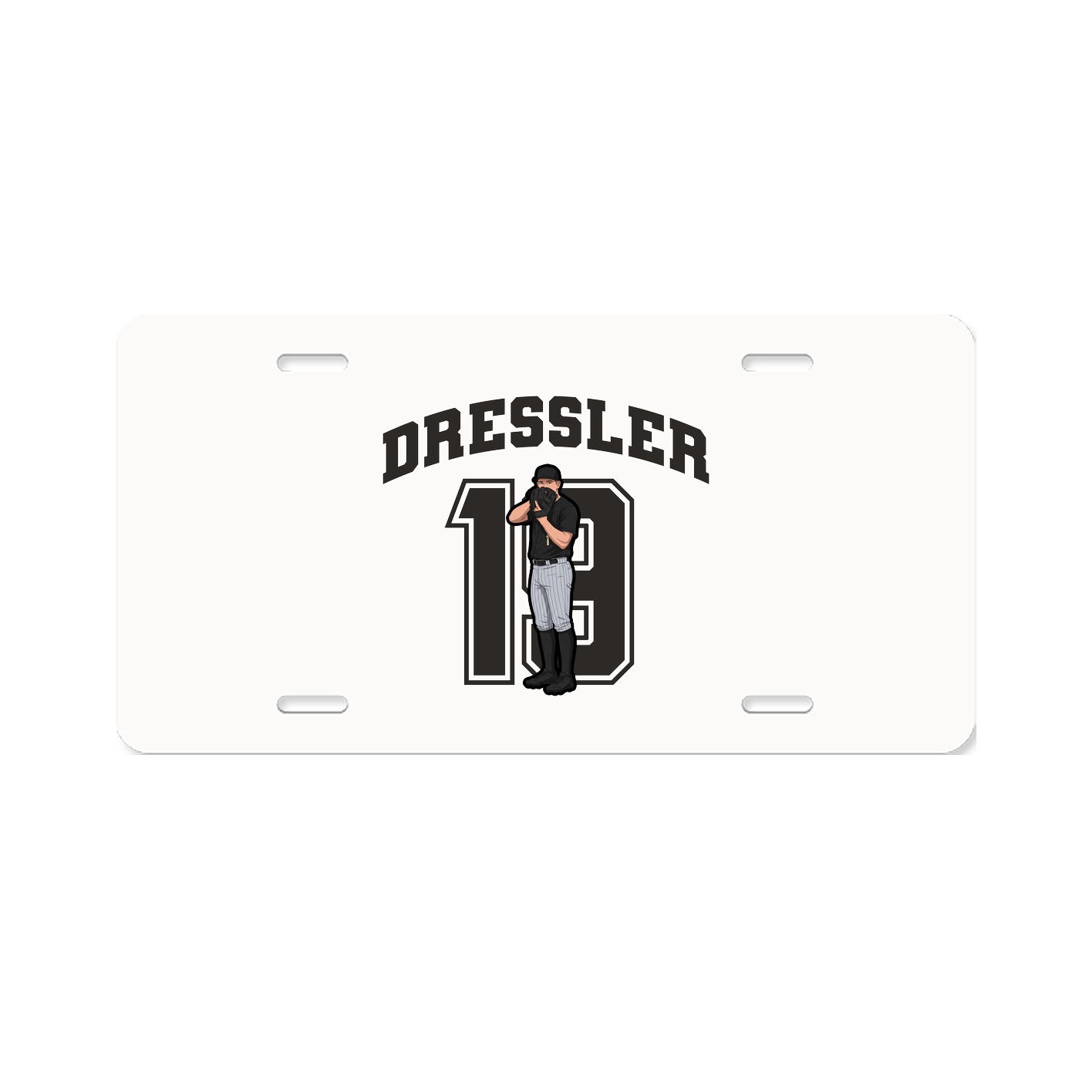 License Plate — Number in Classic