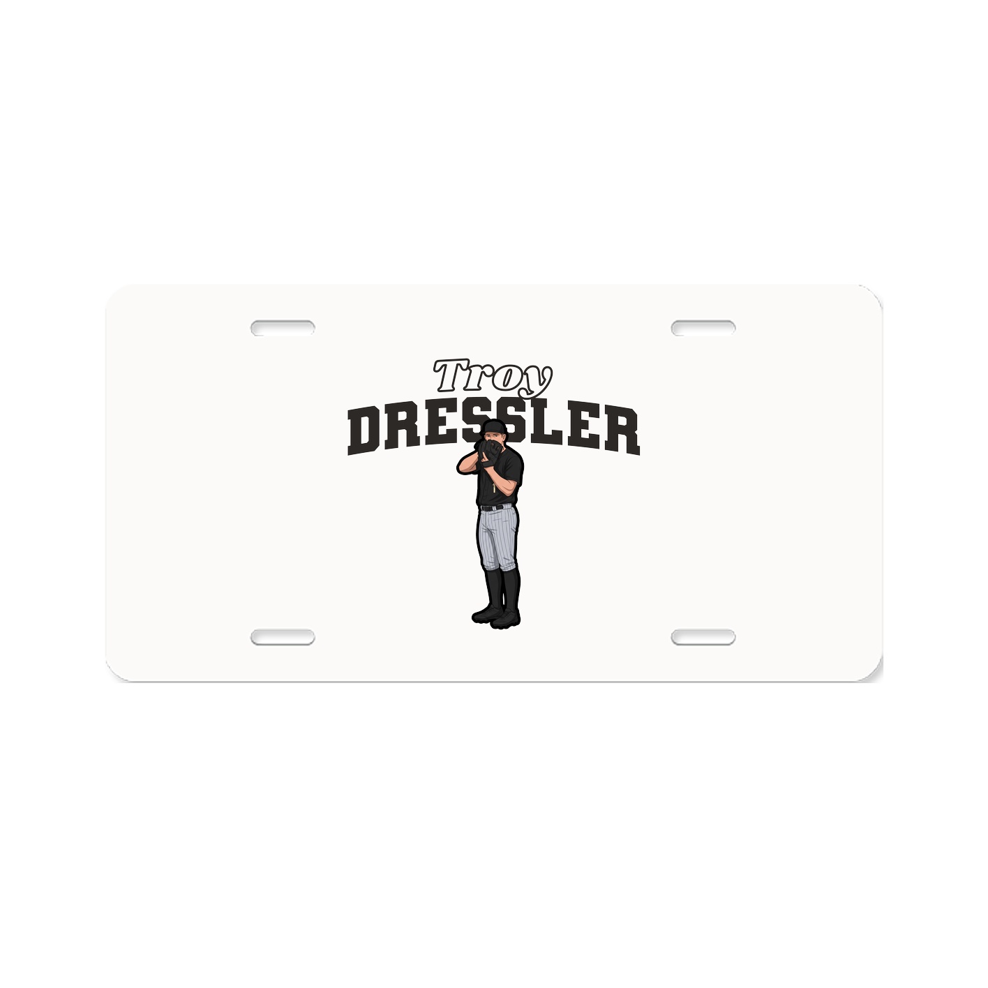License Plate — Name Arch in Classic